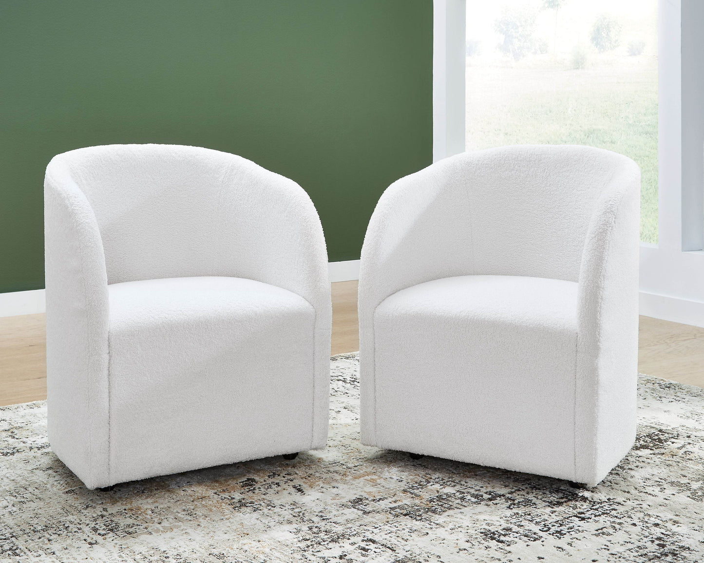 Rowanbeck - Ivory - Dining Upholstered Arm Chair (Set of 2) - Forward Furniture