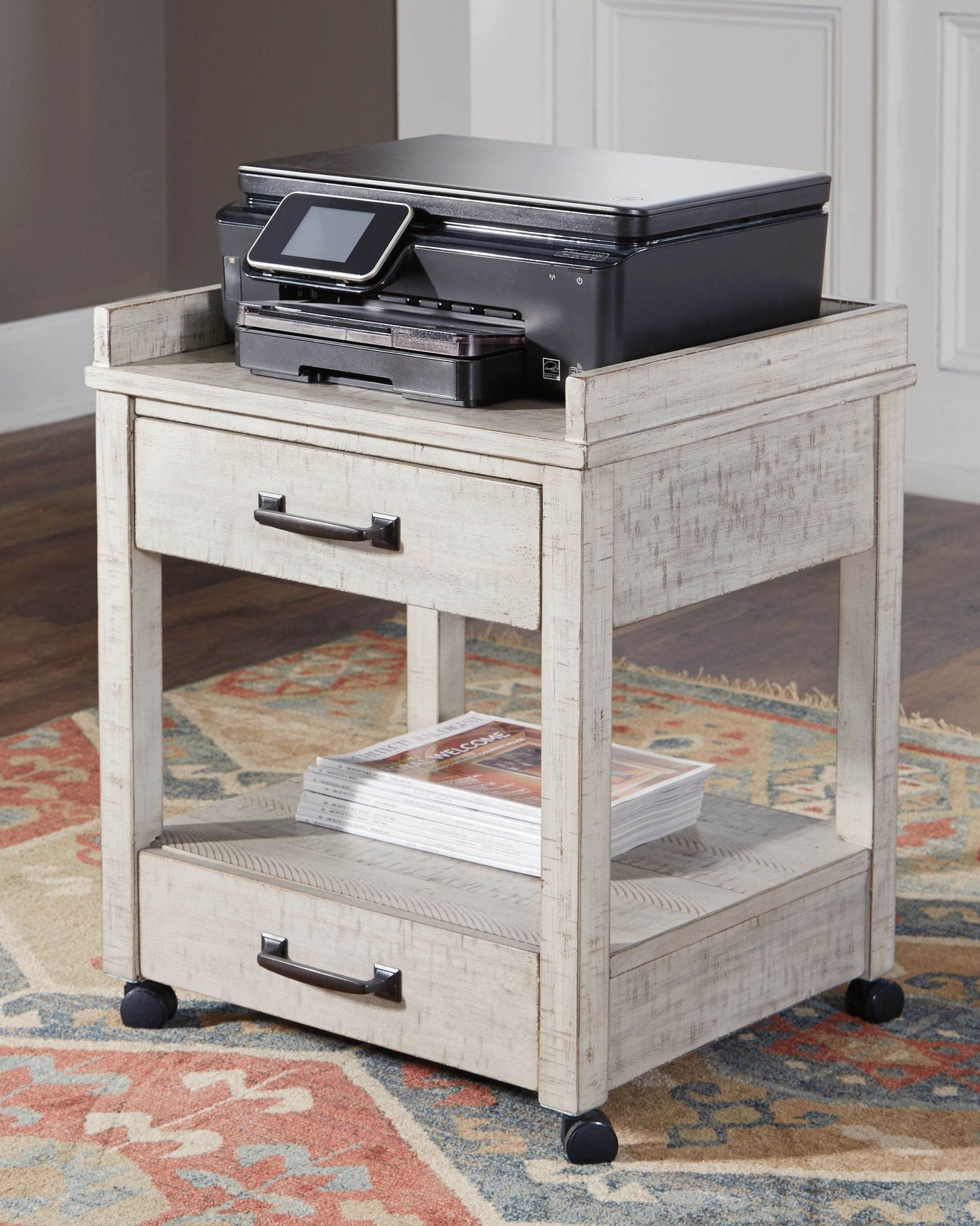 Carynhurst - Whitewash - Printer Stand - Forward Furniture