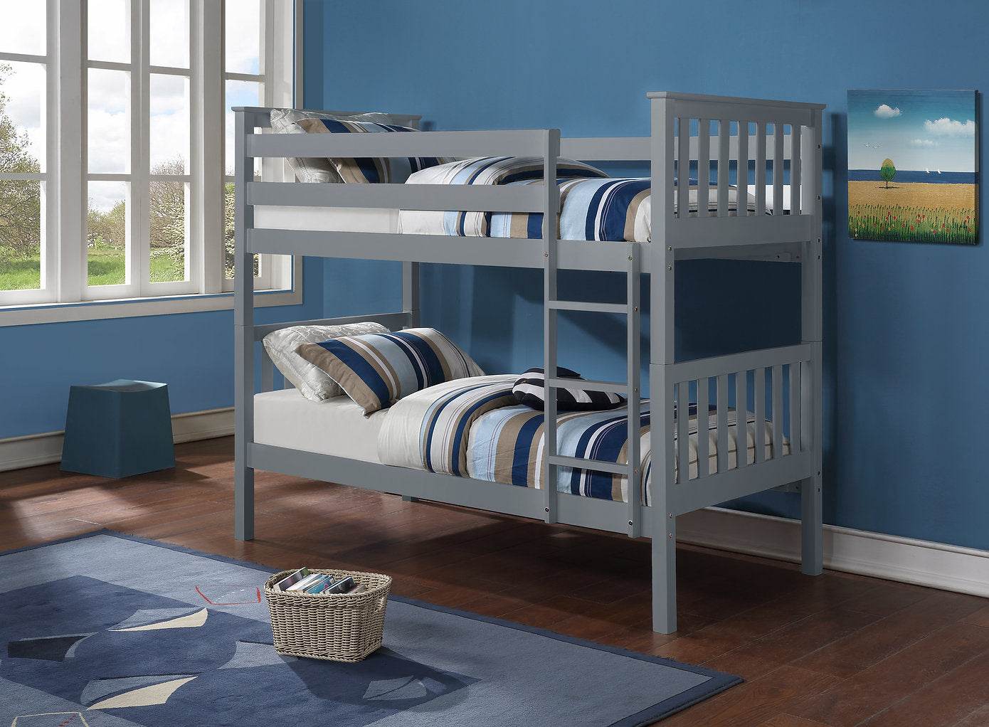 Harmony Grey Single over Single Bunk Bed - Solid Wood - Forward Furniture