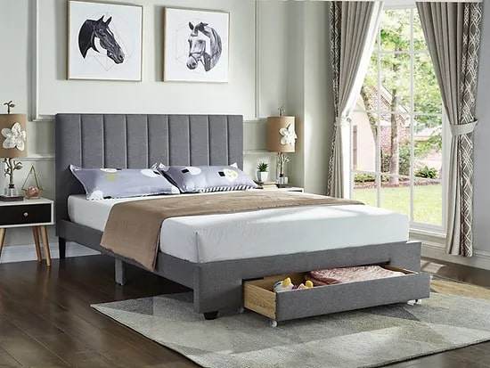 Cambridge White Platform Bed with Storage - Forward Furniture