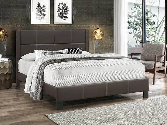 Solace PU Bed with Contrast Stitching - Forward Furniture