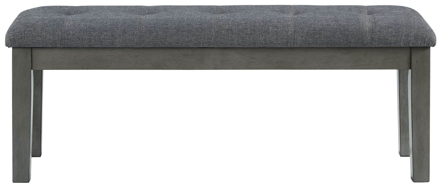 Hallanden - Black / Gray - Large UPH Dining Room Bench - Forward Furniture