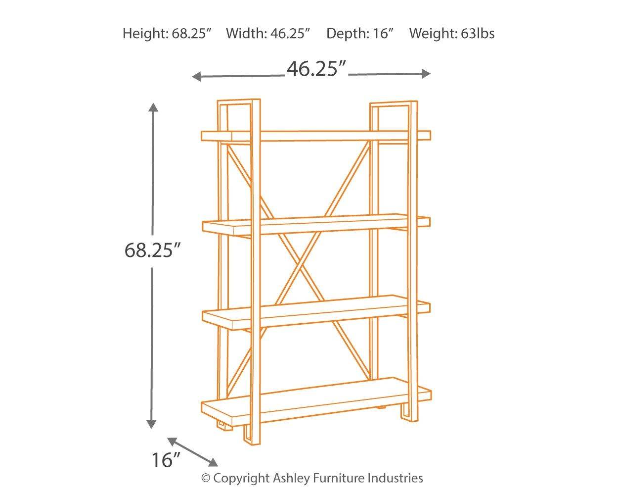Forestmin - Brown / Black - Bookcase - Forward Furniture