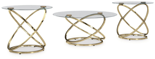 Crimonti - Champagne - Occasional Table Set (Set of 3) - Forward Furniture