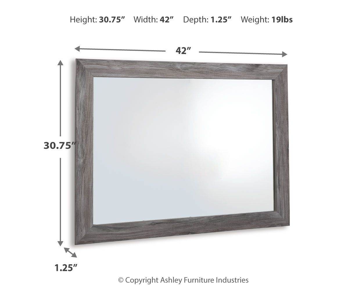 Bronyan - Dark Gray - Bedroom Mirror - Forward Furniture