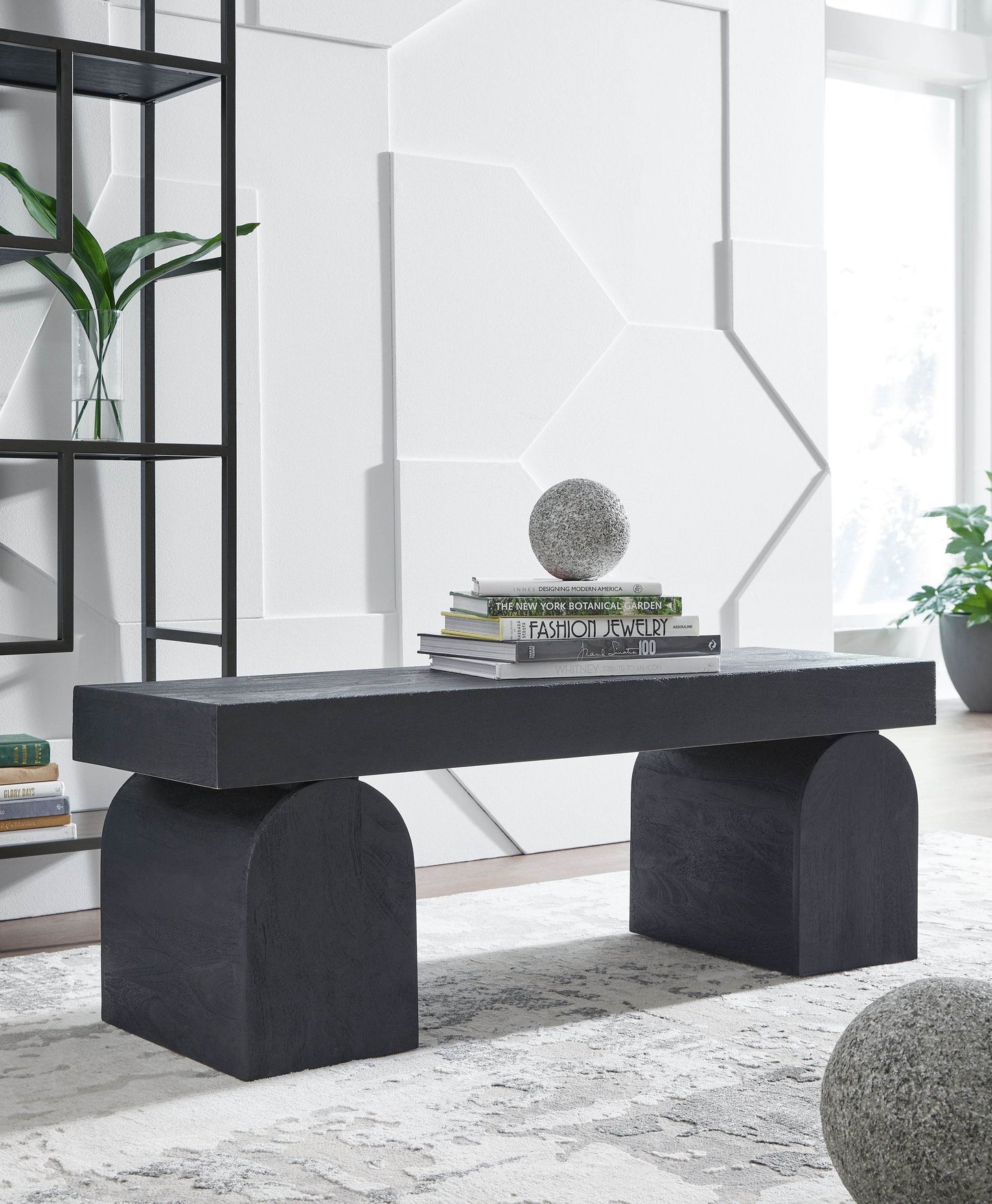 HoLGrove - Black - Accent Bench - Forward Furniture