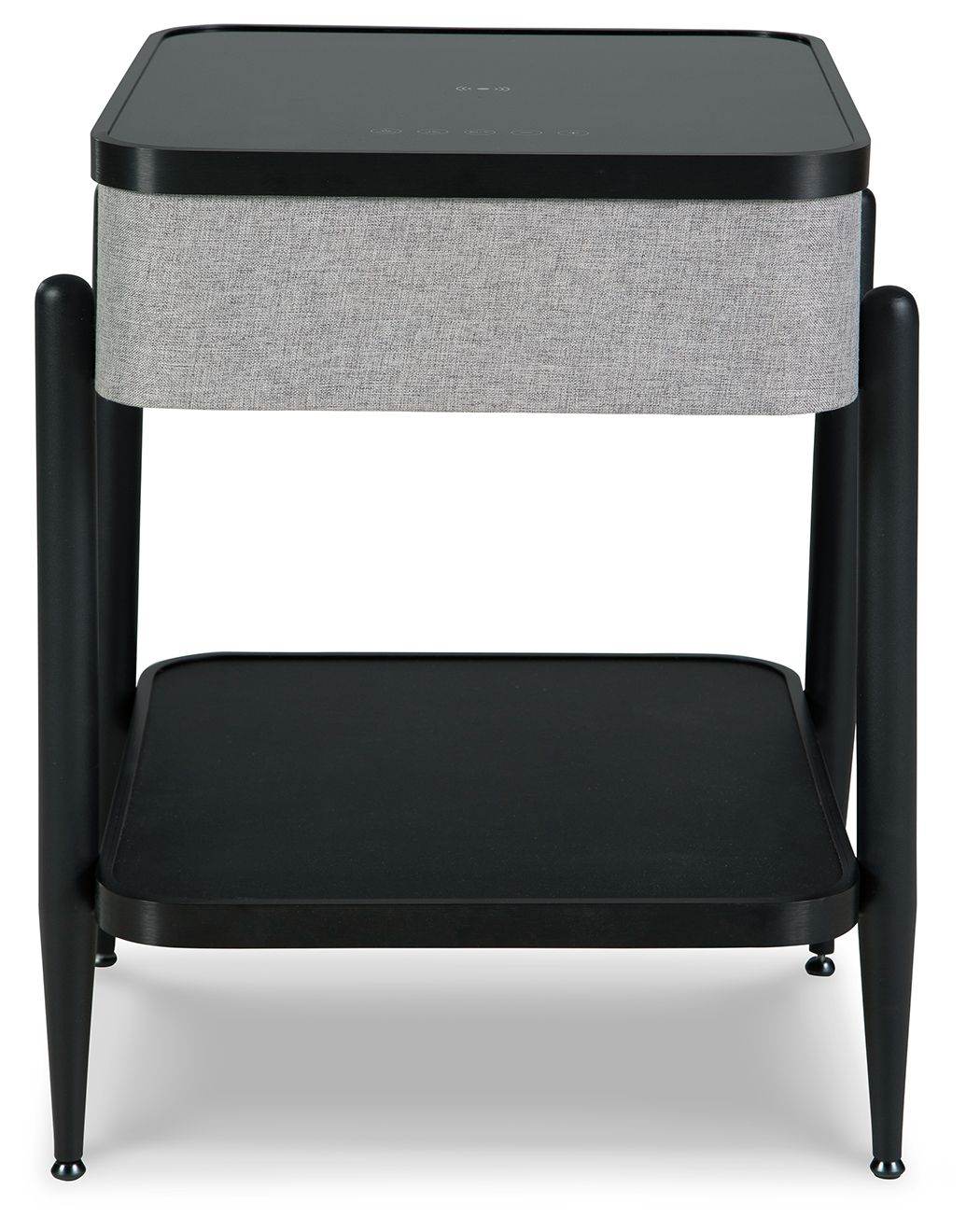 Jorvalee - Gray / Black - Accent Table with Speaker - Forward Furniture