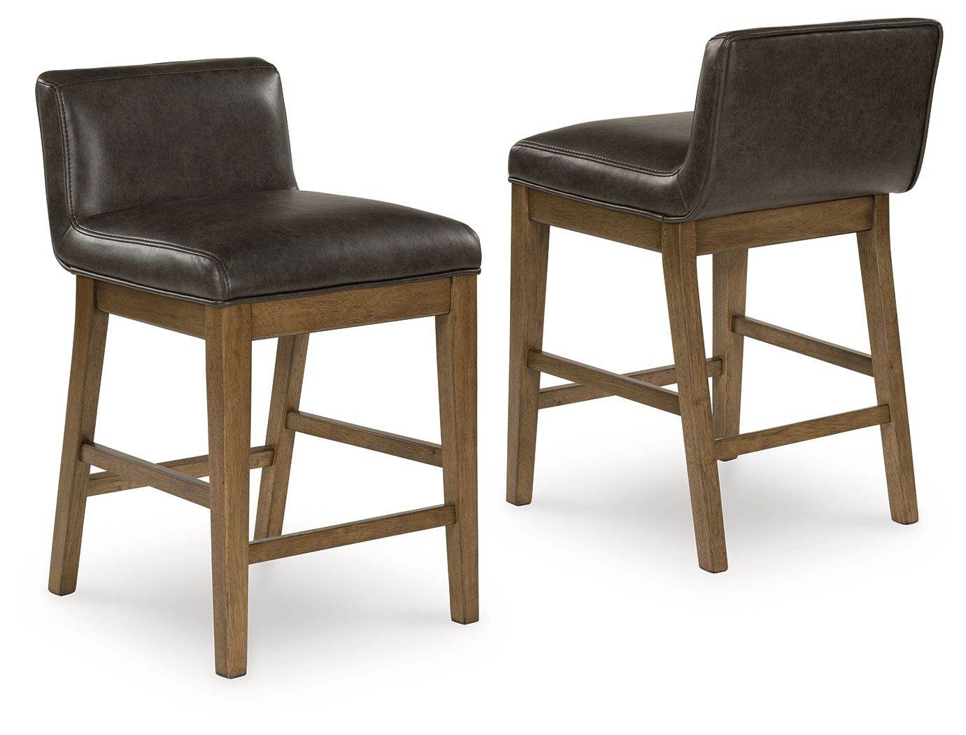 Cabalynn - Two-tone Brown - Upholstered Barstool (Set of 2) - Forward Furniture