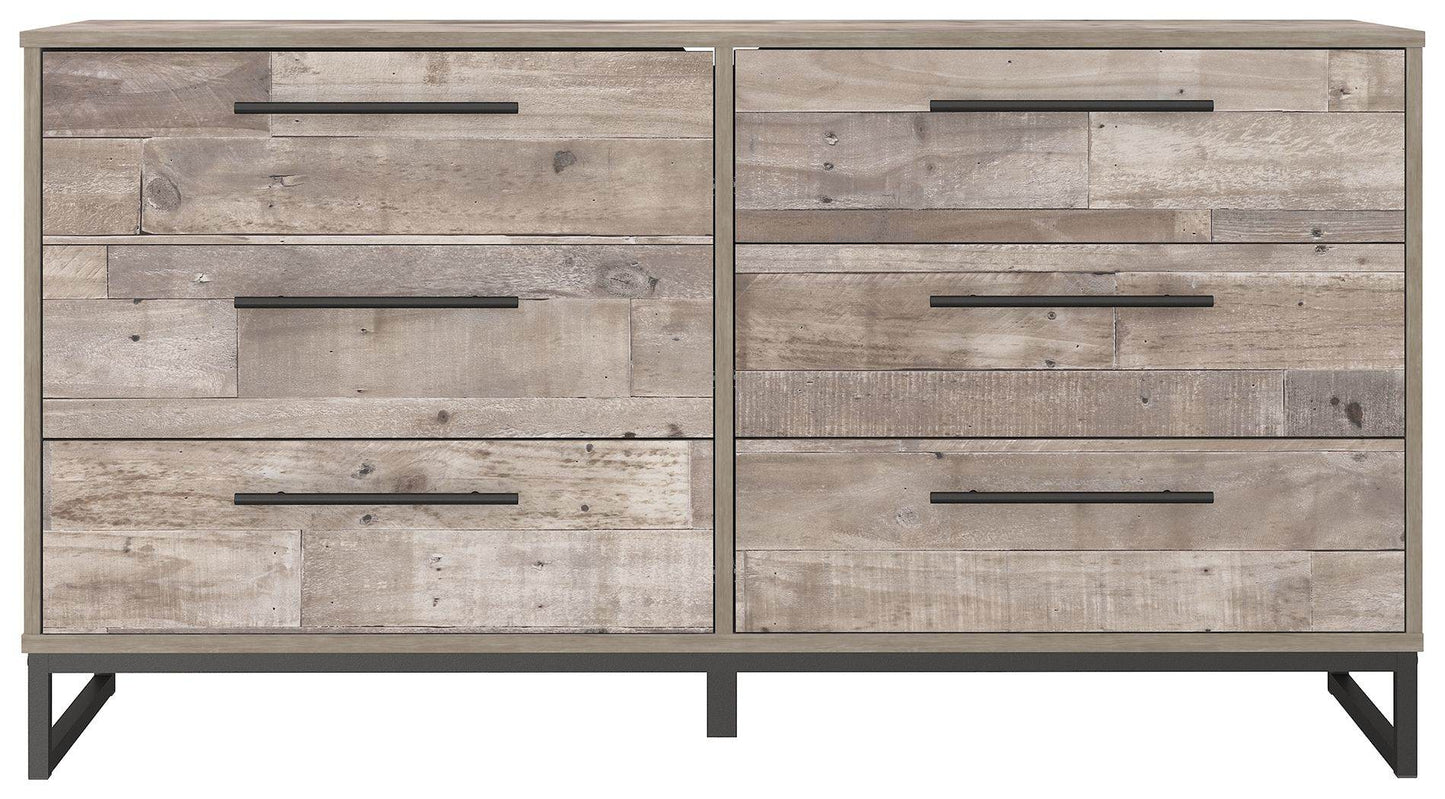 Neilsville - Whitewash - Six Drawer Dresser - Vinyl-Wrapped - Forward Furniture