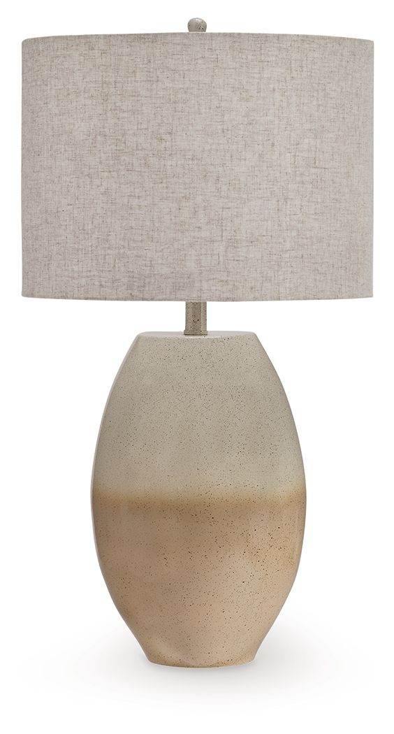 Linas - Cream / Beige - Metal Table Lamp