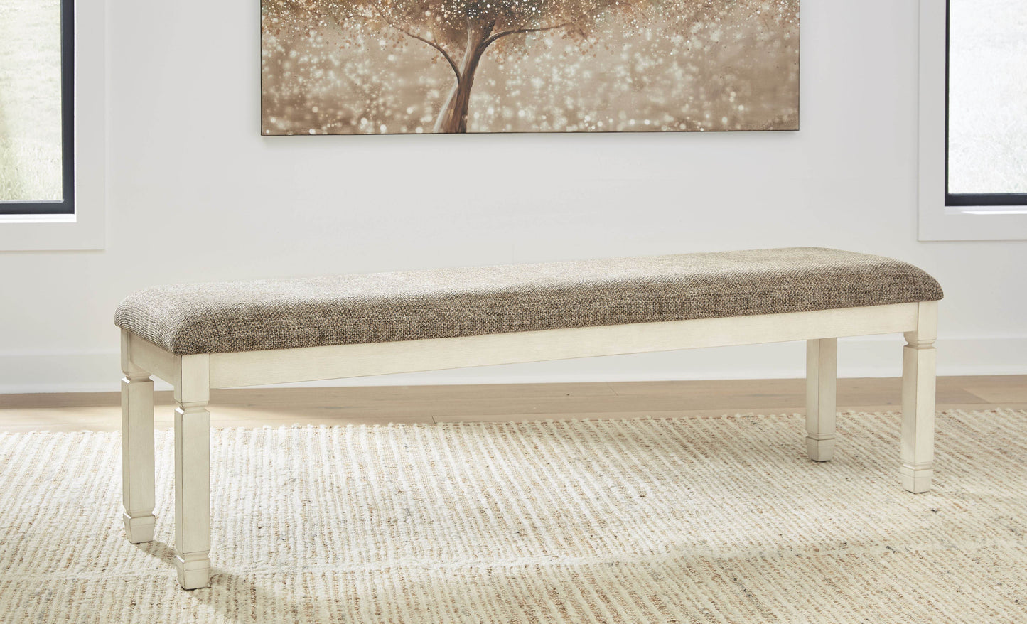 Bolanburg - Brown / Beige - Extra Large UPH DRM Bench - Forward Furniture
