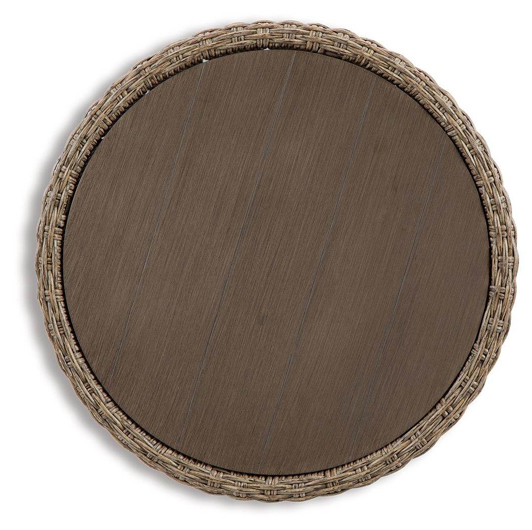 Danson - Beige - Round End Table - Forward Furniture