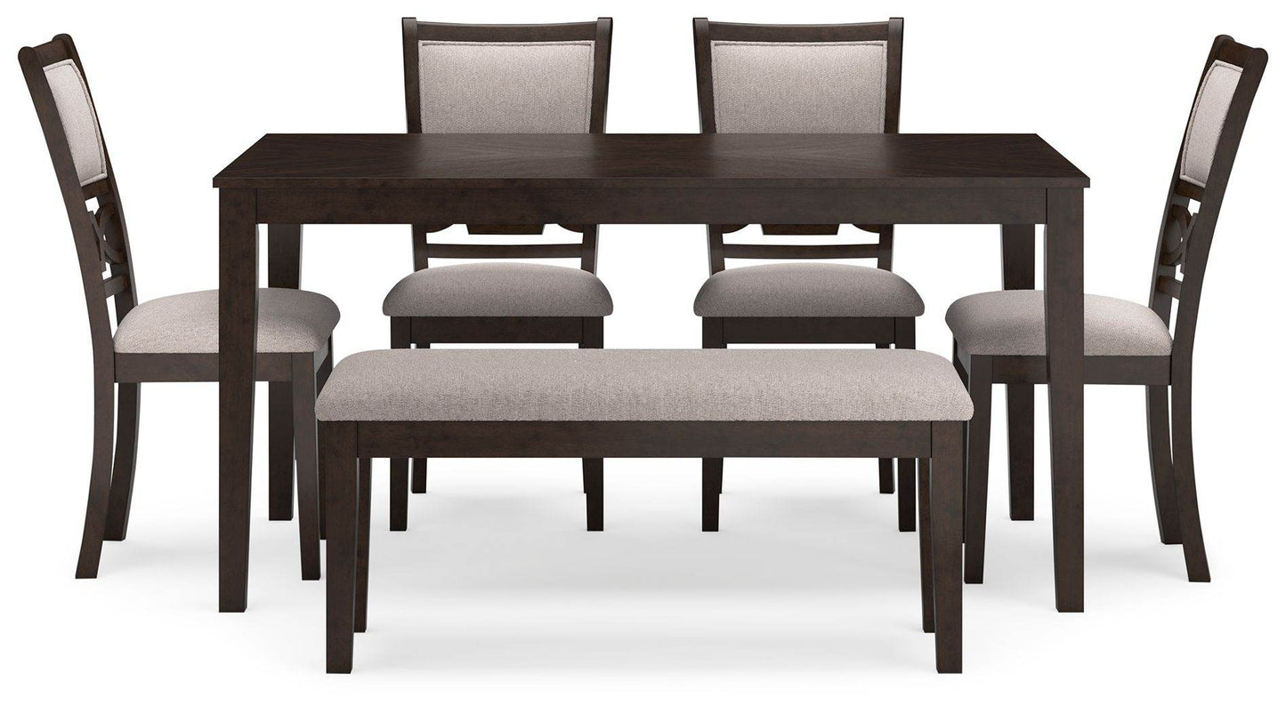 Langwest - Brown - Dining Room Table Set (Set of 6) - Forward Furniture