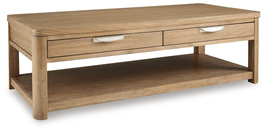 Rencott - Light Brown - Rectangular Cocktail Table - Forward Furniture