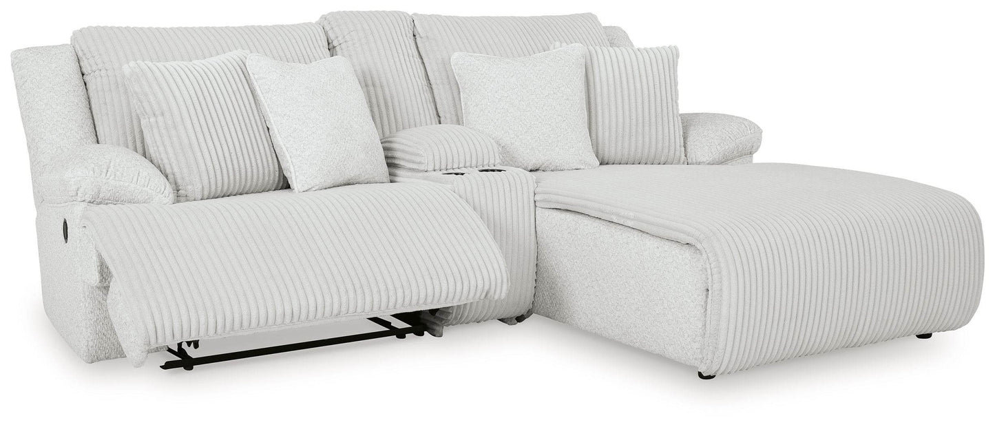 Top Tier - Alloy - 3-Piece Reclining Sectional Sofa With Raf Chaise - Fabric - Forward Furniture