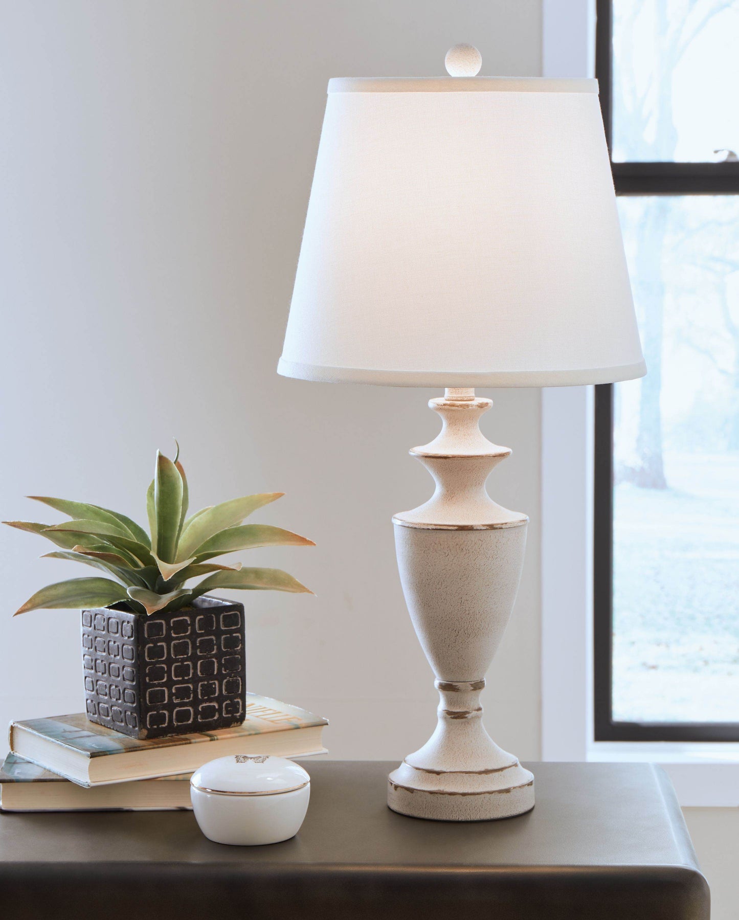 Dorcher - Antique Gray - Metal Table Lamp (Set of 2) - Forward Furniture
