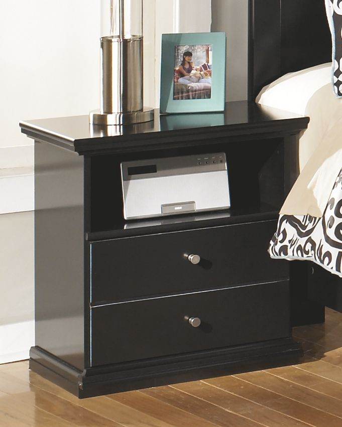 Maribel - Black - One Drawer Night Stand - Forward Furniture