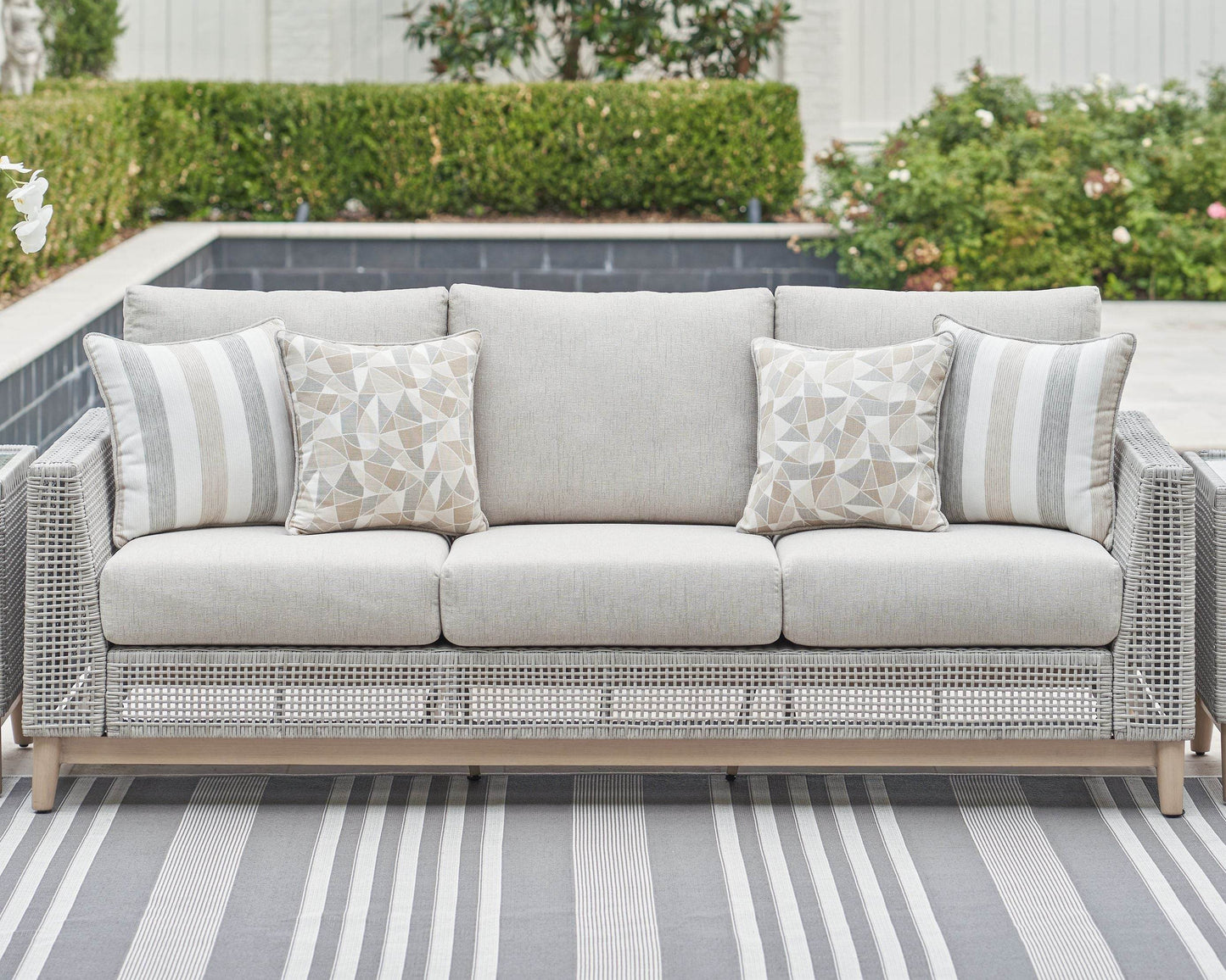 Seton Creek - Gray - Sofa With Cushion - Forward Furniture