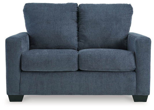 Rannis - Navy - Twin Sofa Sleeper - Fabric - Forward Furniture
