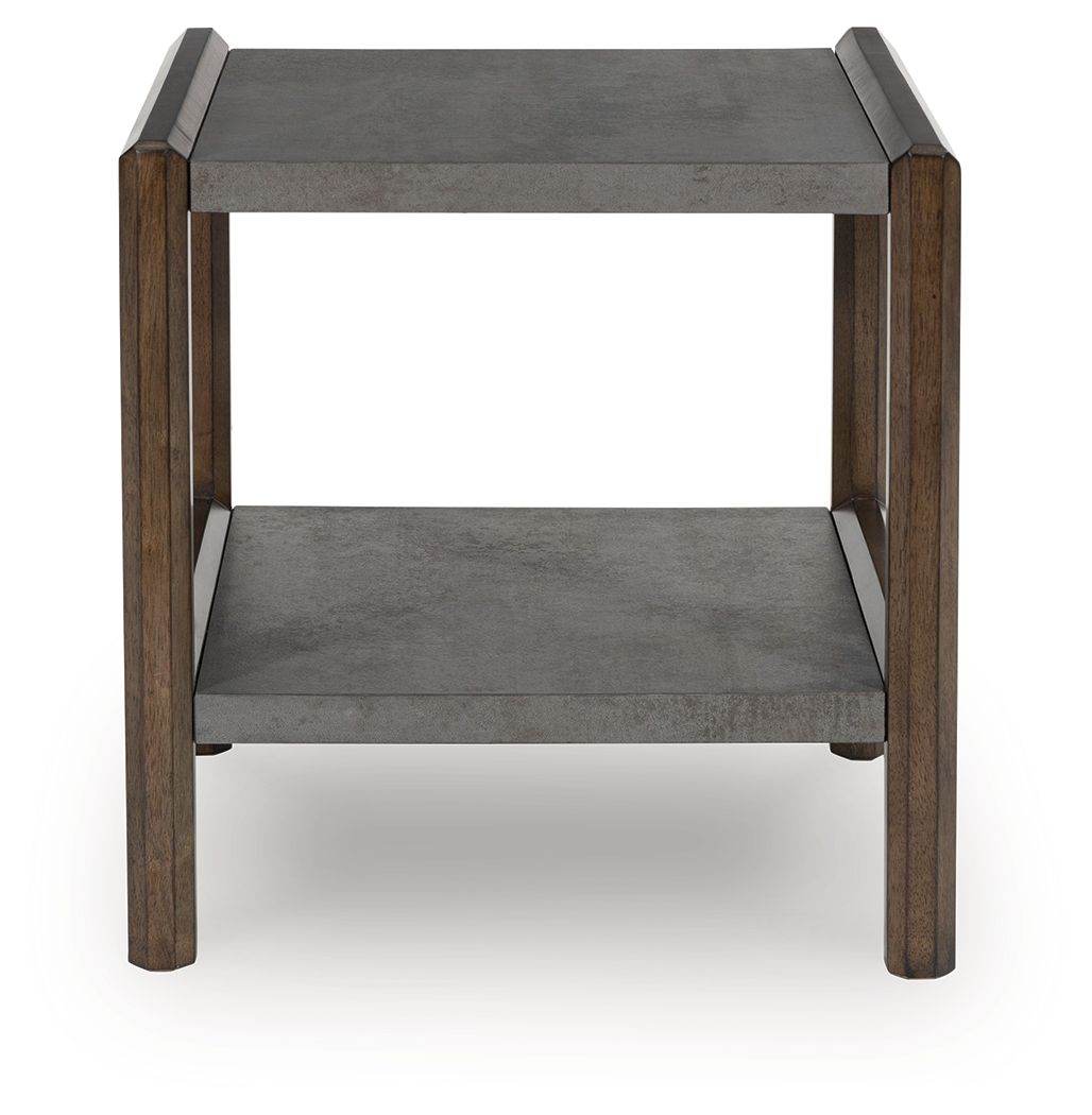 Kallenny - Brown / Gray - Rectangular End Table - Forward Furniture