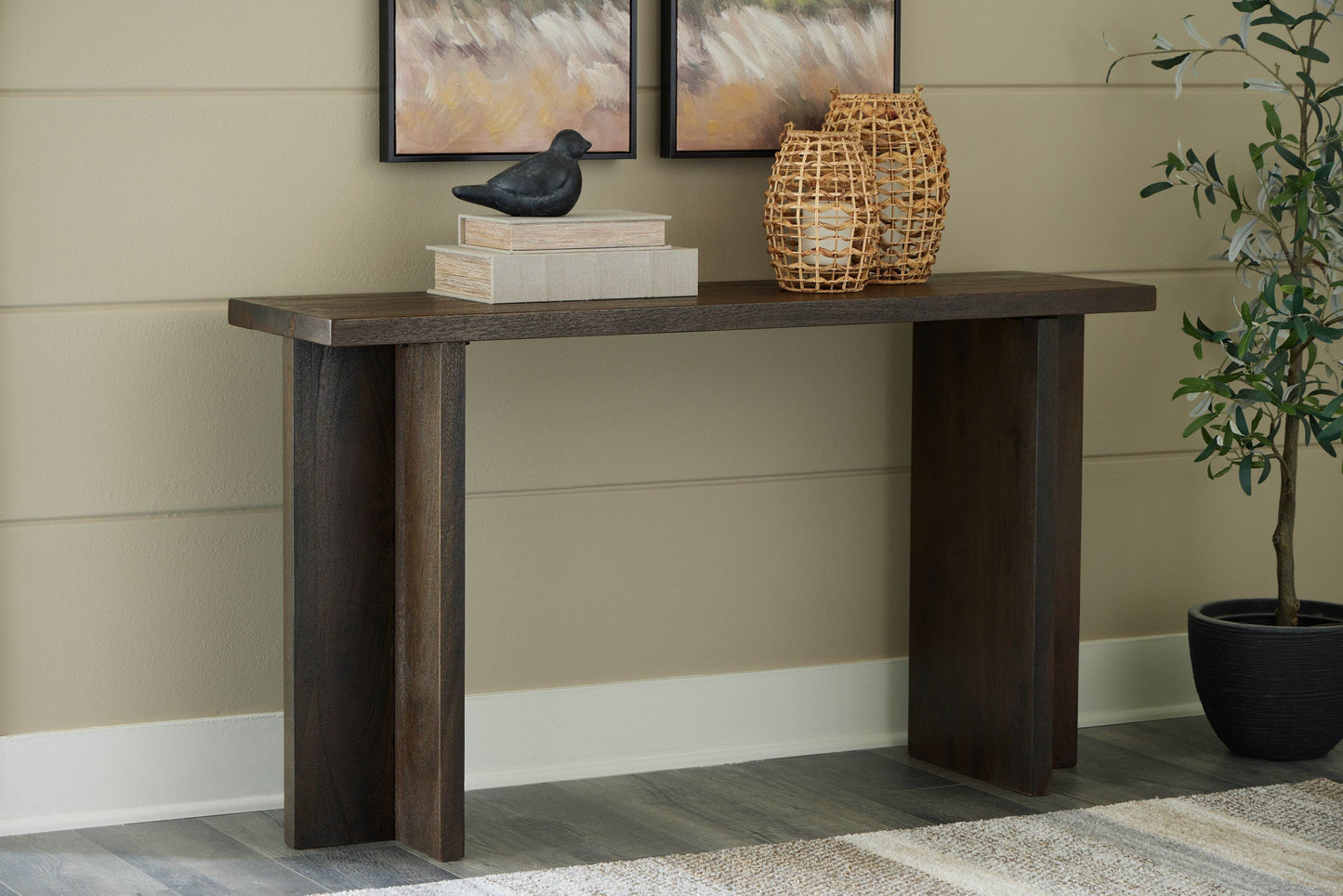 Jalenry - Grayish Brown - Console Sofa Table - Forward Furniture