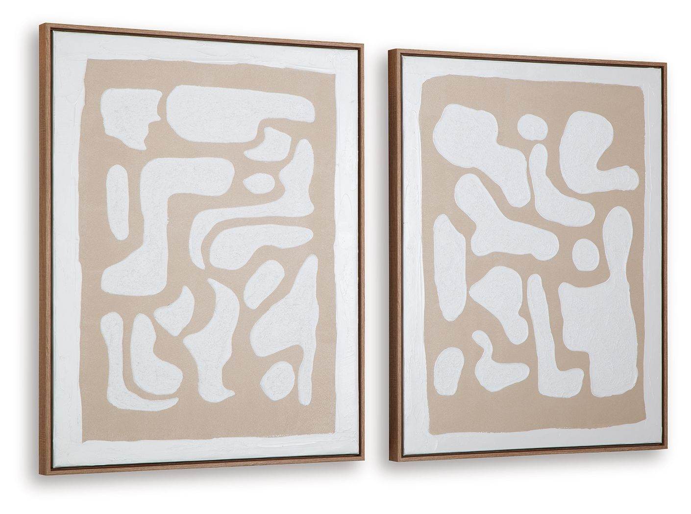 Waldett - Beige / White - Wall Art Set (Set of 2) - Forward Furniture