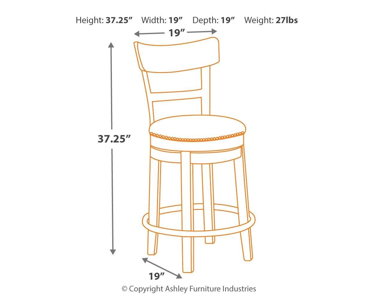 Pinnadel - Swivel Barstool - Forward Furniture
