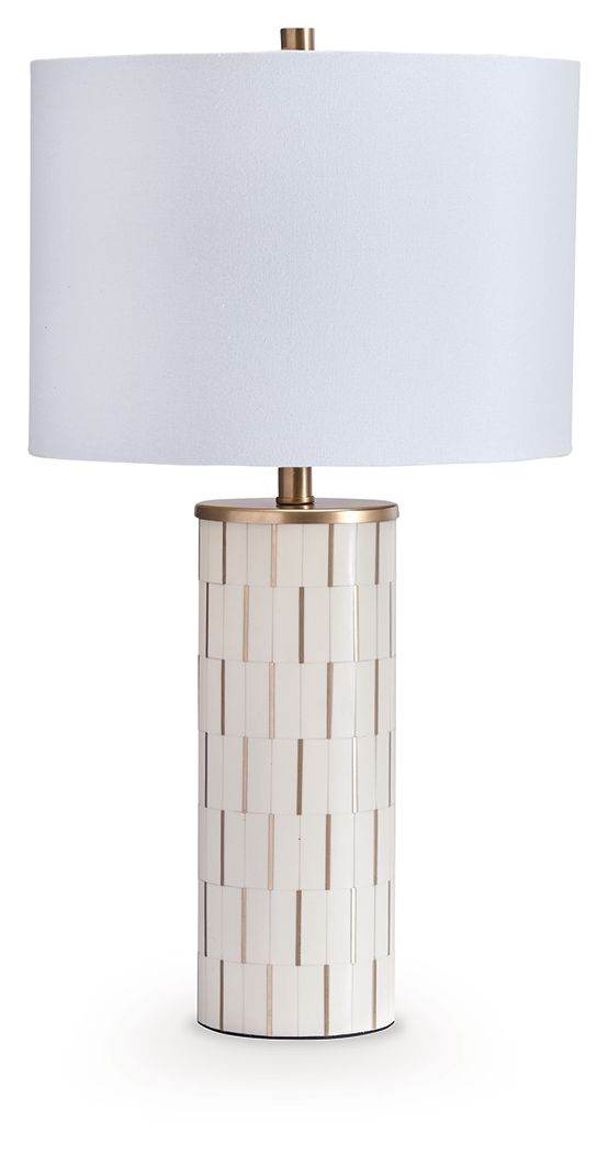Faridworth - White / Gold Finish - Poly Table Lamp