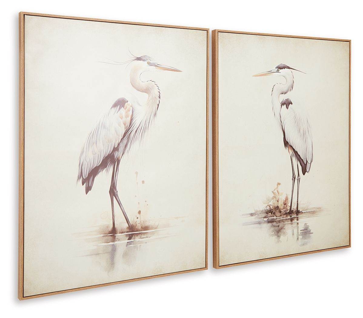 Aubinell - Beige - Wall Art Set (Set of 2) - Forward Furniture
