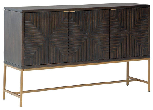 Elinmore - Brown / Gold Finish - Accent Cabinet - Forward Furniture