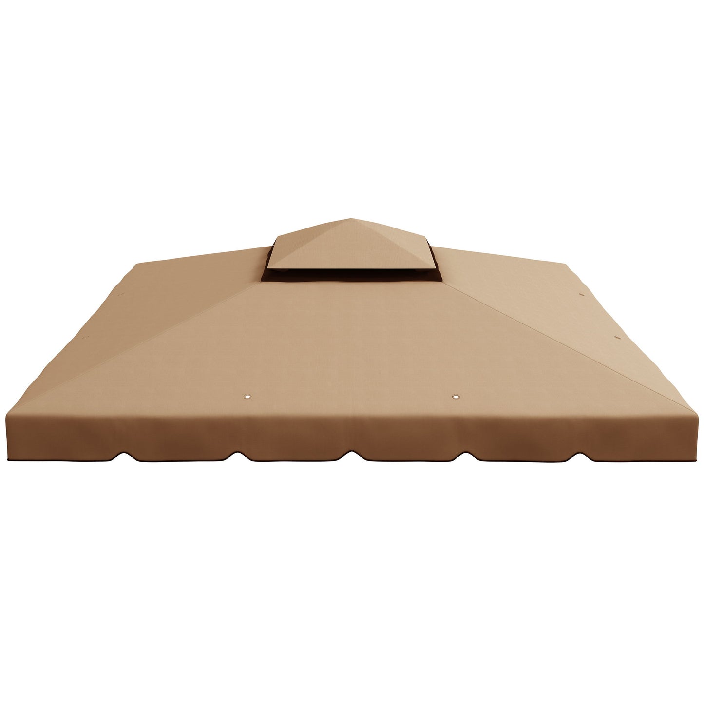 10' x 10' Replacement Canopy, Gazebo Top Cover with Double Vented Roof for Garden Patio (TOP ONLY), Khaki