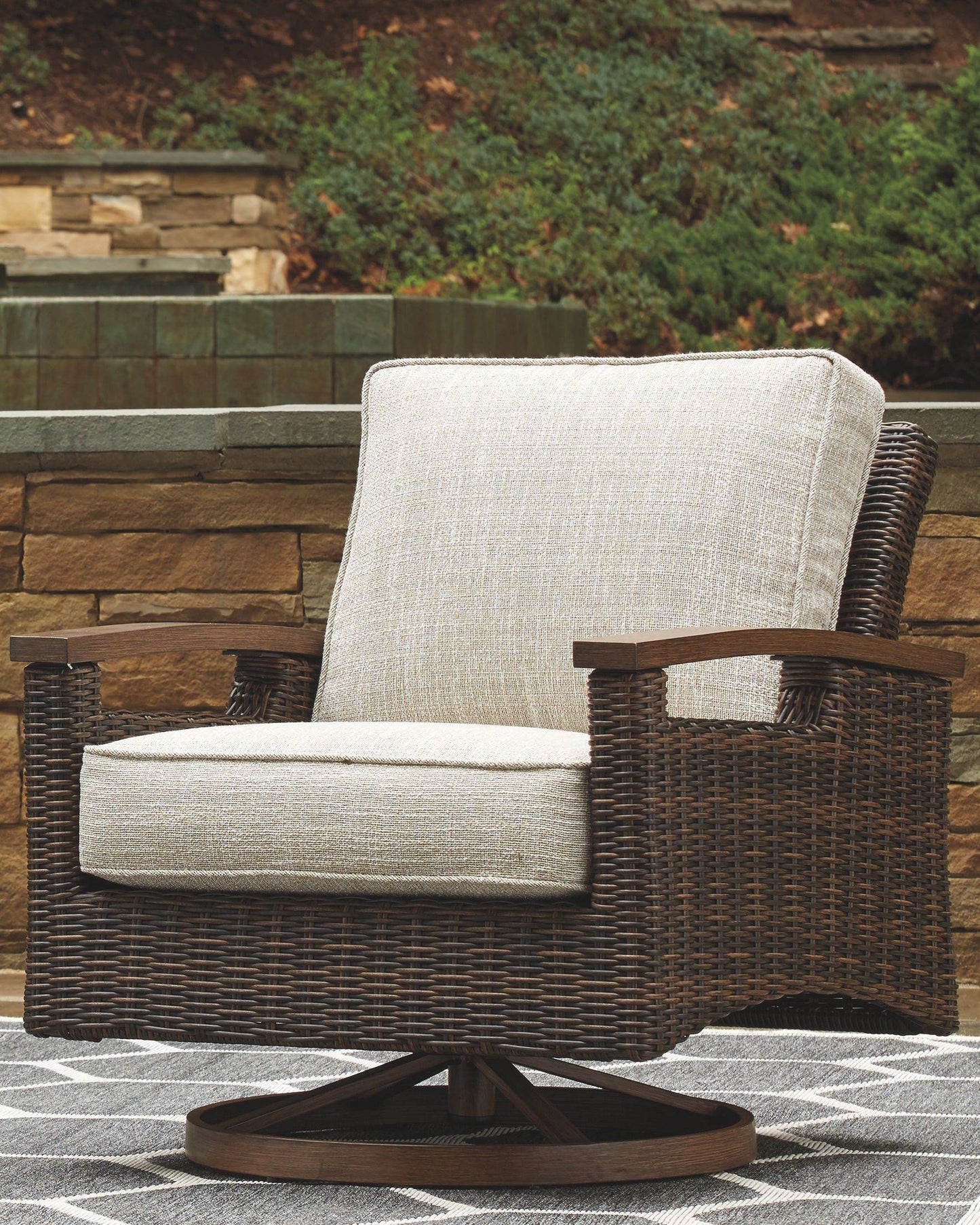 Paradise Trail - Medium Brown - Swivel Lounge Chair (Set of 2) - Forward Furniture