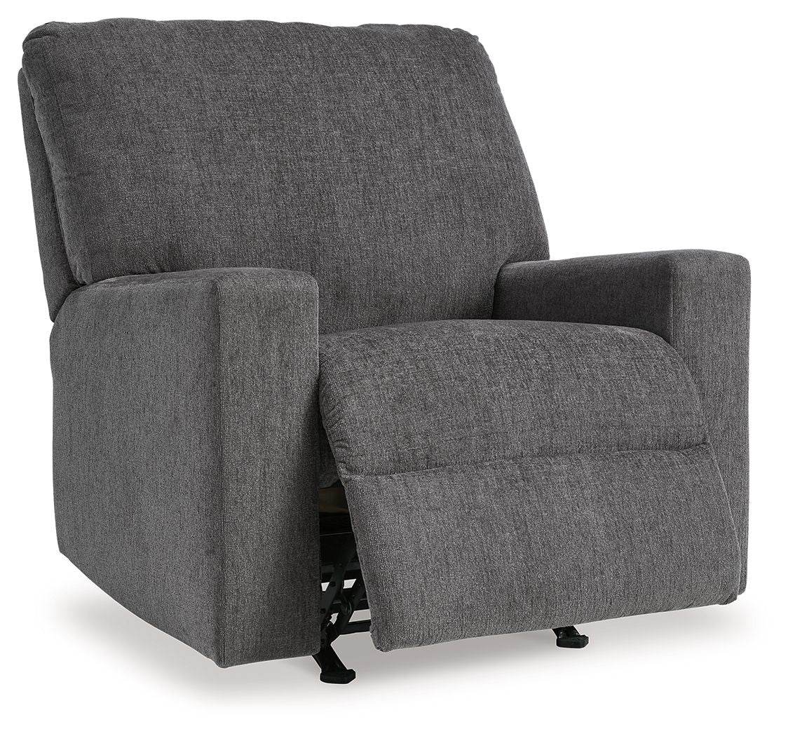 Rannis - Pewter - Rocker Recliner - Fabric - Forward Furniture