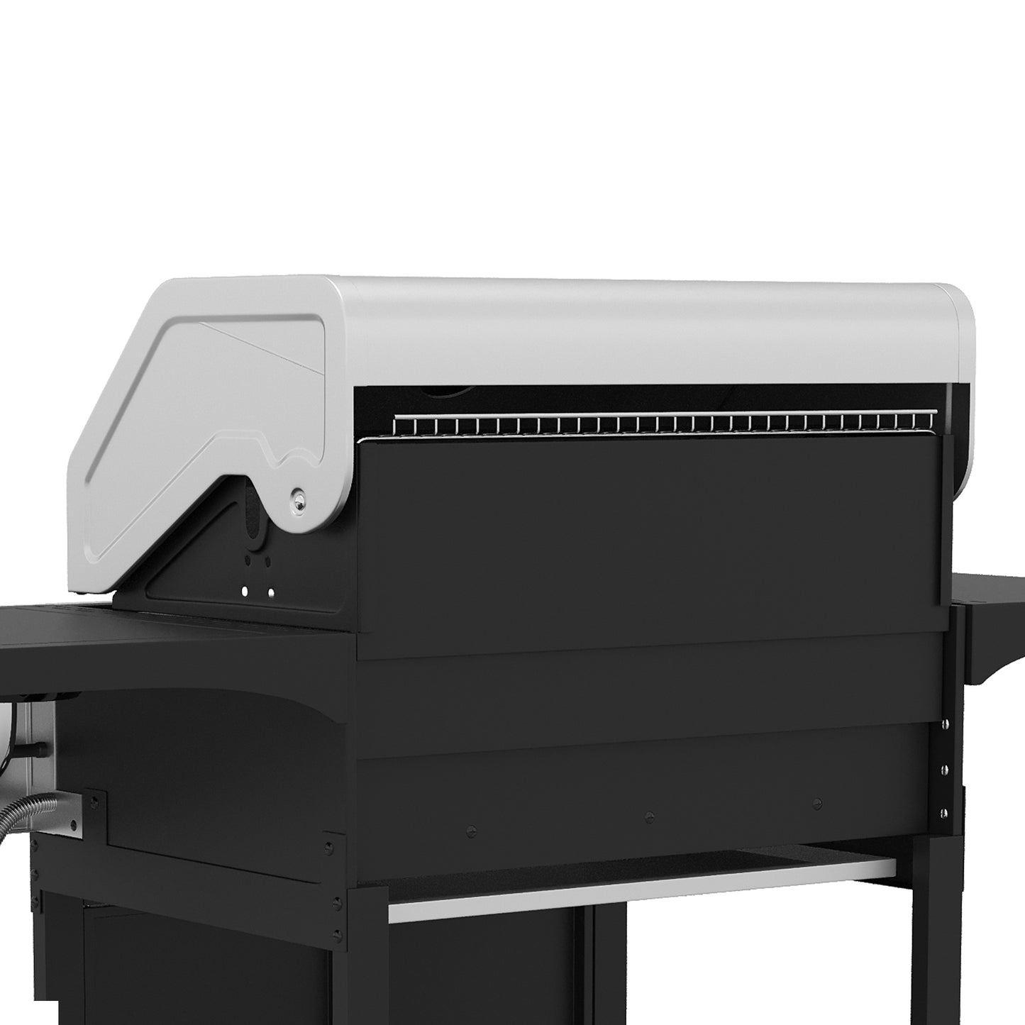 4 Burner Propane Gas Grill with Side Burner, 53,000 BTU BBQ Grill with Cast Iron Grates, Wheels, Warming Rack, Cabinet