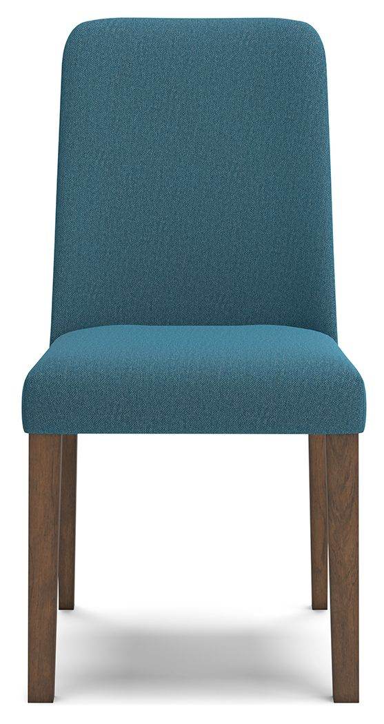 Lyncott - Blue / Brown - Dining Uph Side Chair (Set of 2) - Forward Furniture