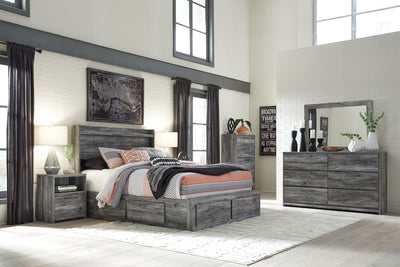8 Pc. Bed, Dresser, Mirror, Chest