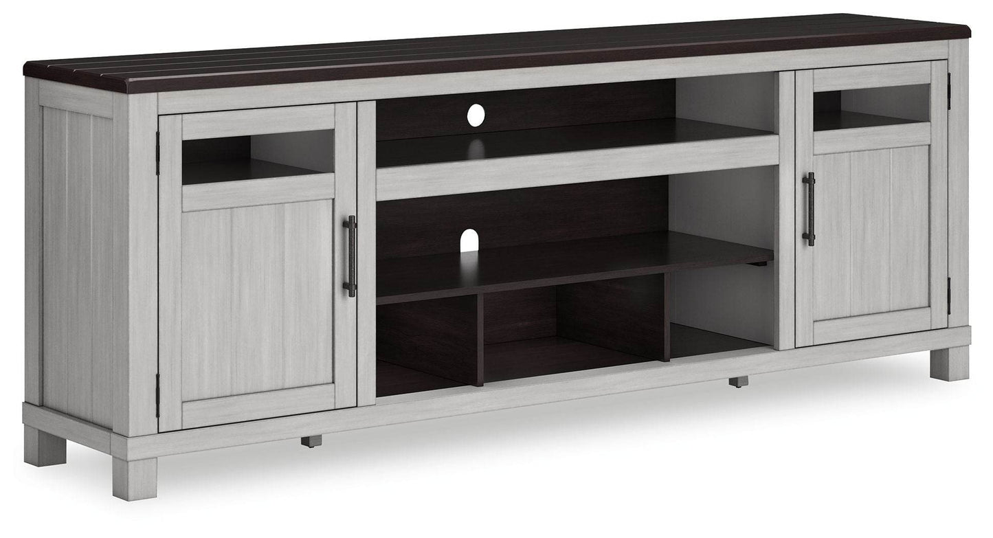 Darborn - Gray / Brown - XL TV Stand W/Fireplace Option - Forward Furniture