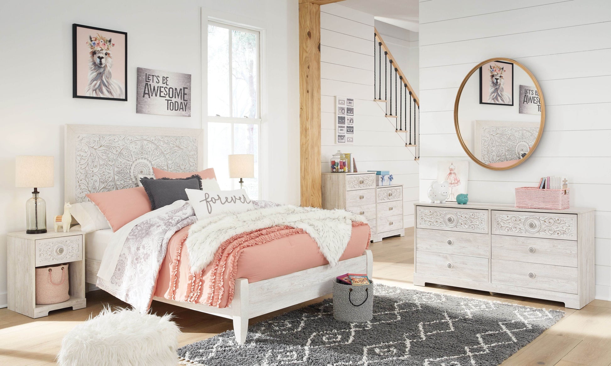 Paxberry - Whitewash - Six Drawer Dresser - Vinyl-Wrapped - Forward Furniture