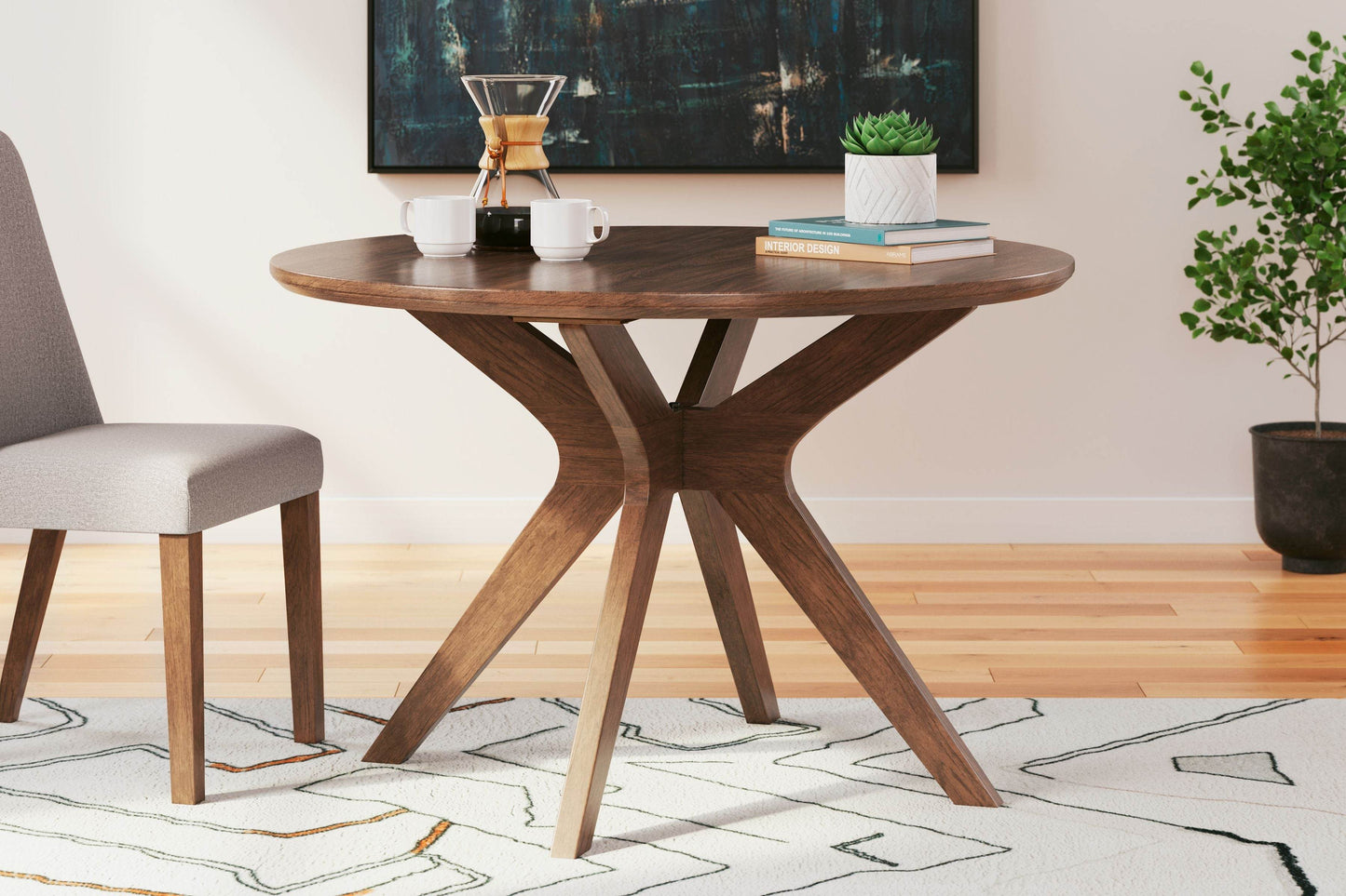 Lyncott - Brown - Round Dining Room Table - Forward Furniture