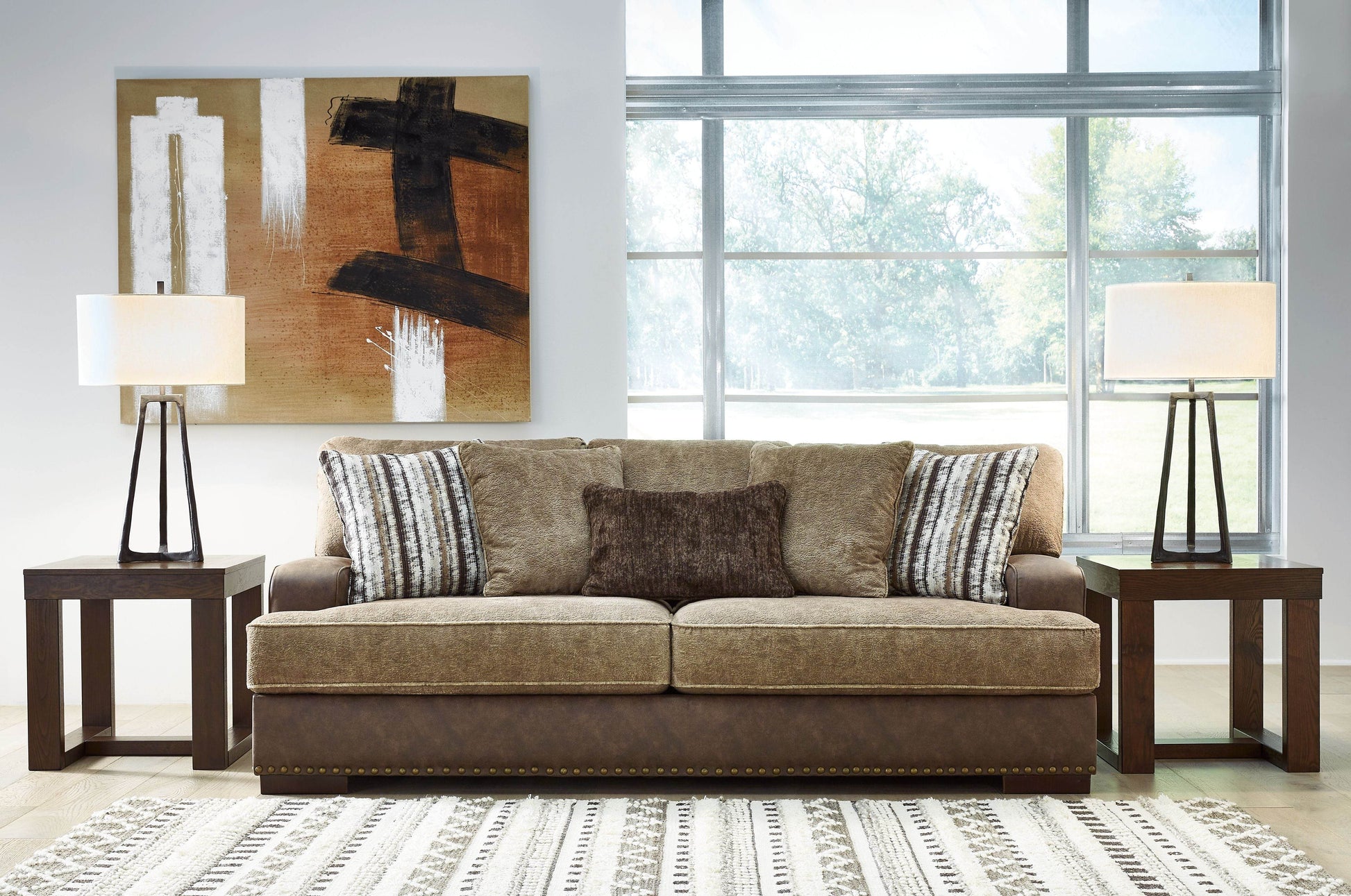 Alesbury - Chocolate - Sofa - Forward Furniture