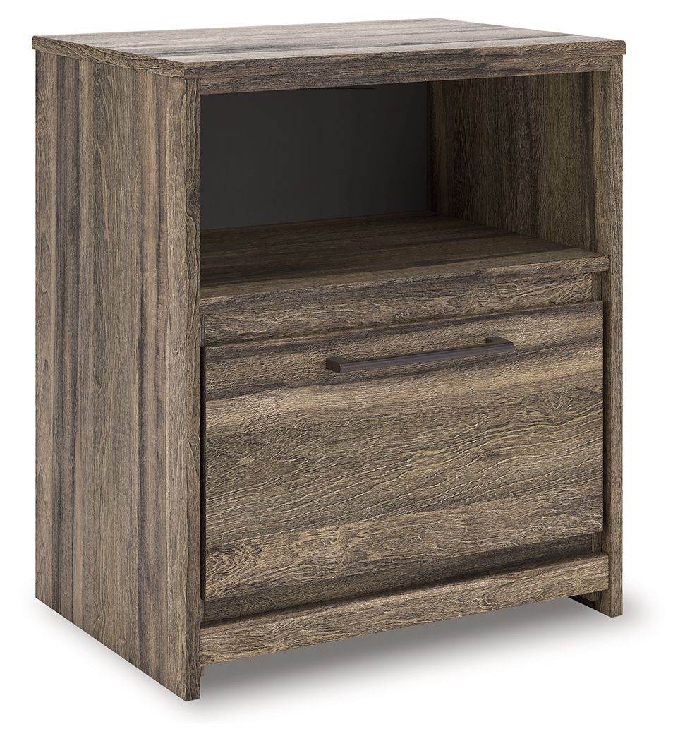 Elbrim - Brown - One Drawer Night Stand - Forward Furniture
