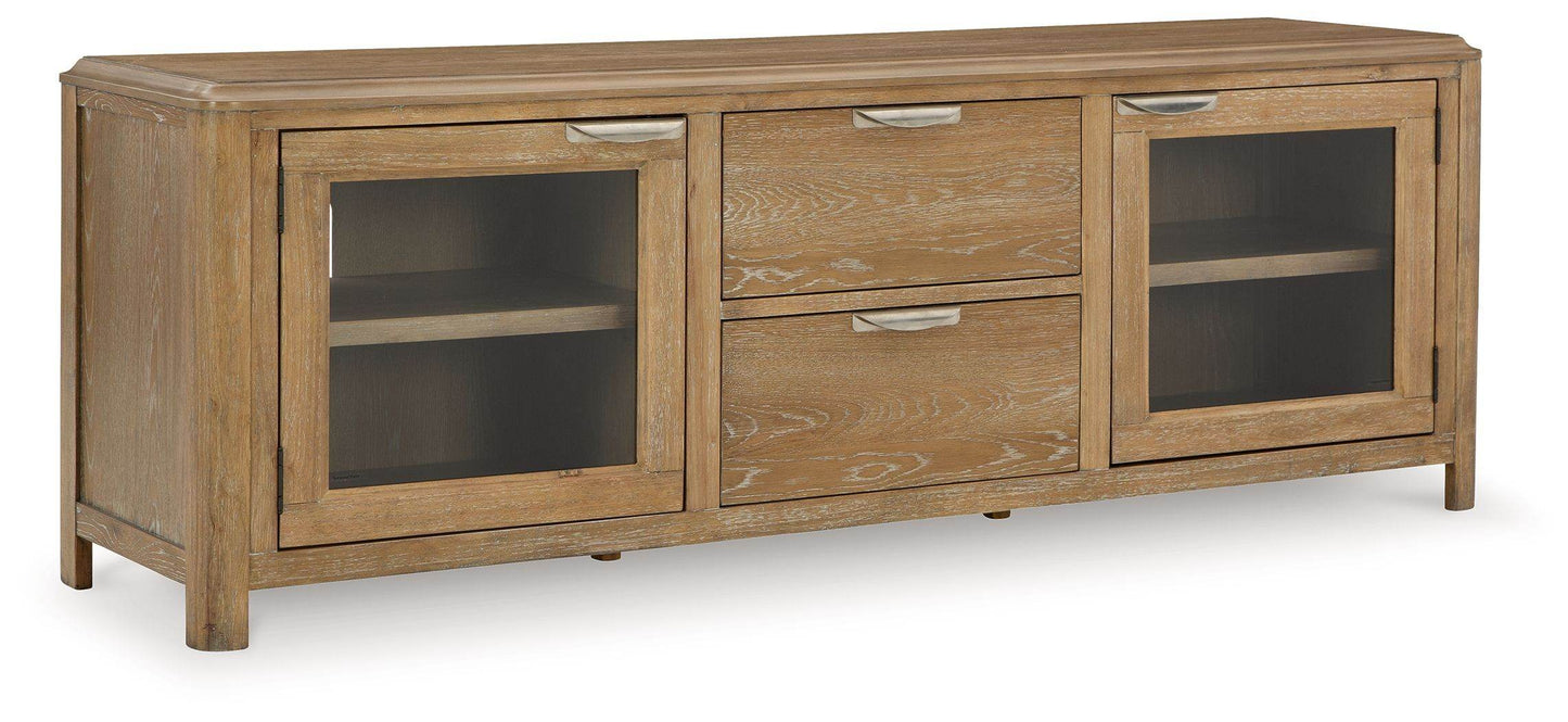 Rencott - Light Brown - Extra Large TV Stand - Forward Furniture