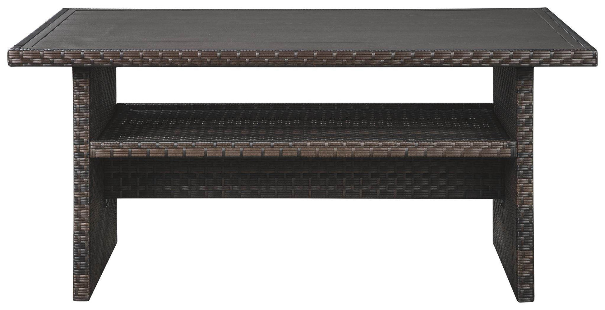 Easy Isle - Dark Brown / Beige - RECT Multi-Use Table - Forward Furniture