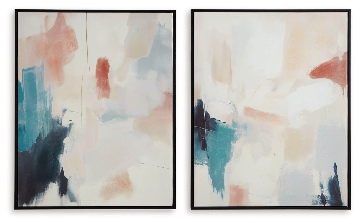 Caldish - Blue / White / Pink - Wall Art Set (Set of 2) - Forward Furniture