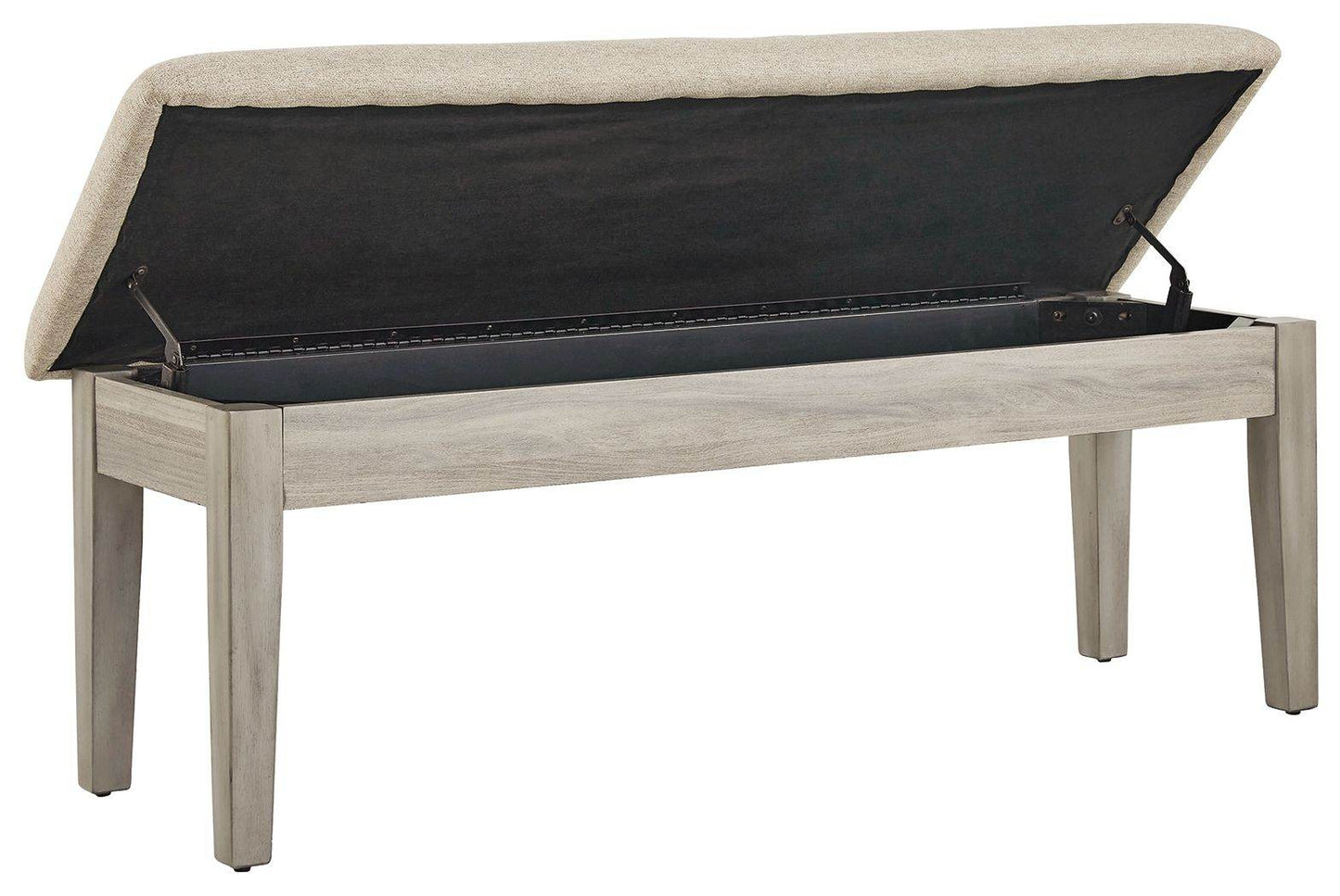 Parellen - Beige / Gray - Upholstered Storage Bench - Forward Furniture