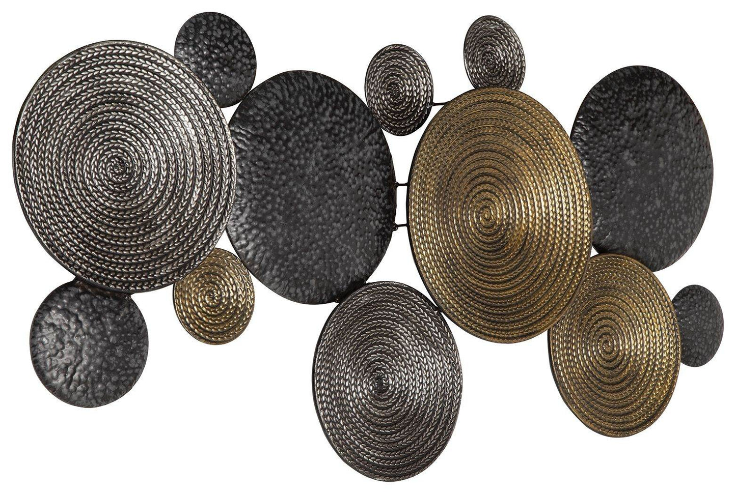 Emsley - Metallic / Black / Gray - Wall Decor - Forward Furniture