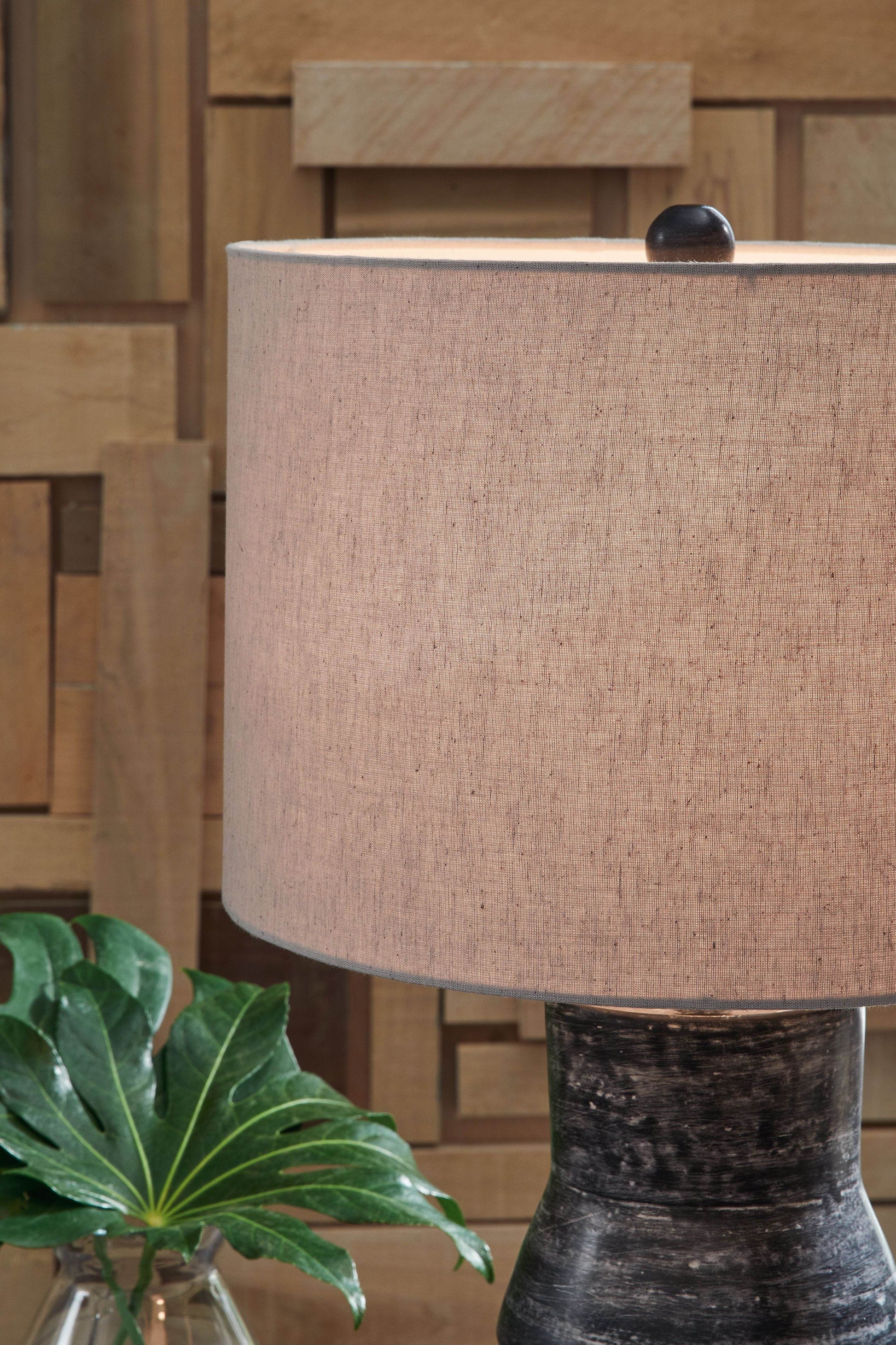 Kerbert - Distressed Black - Terracotta Table Lamp - Forward Furniture