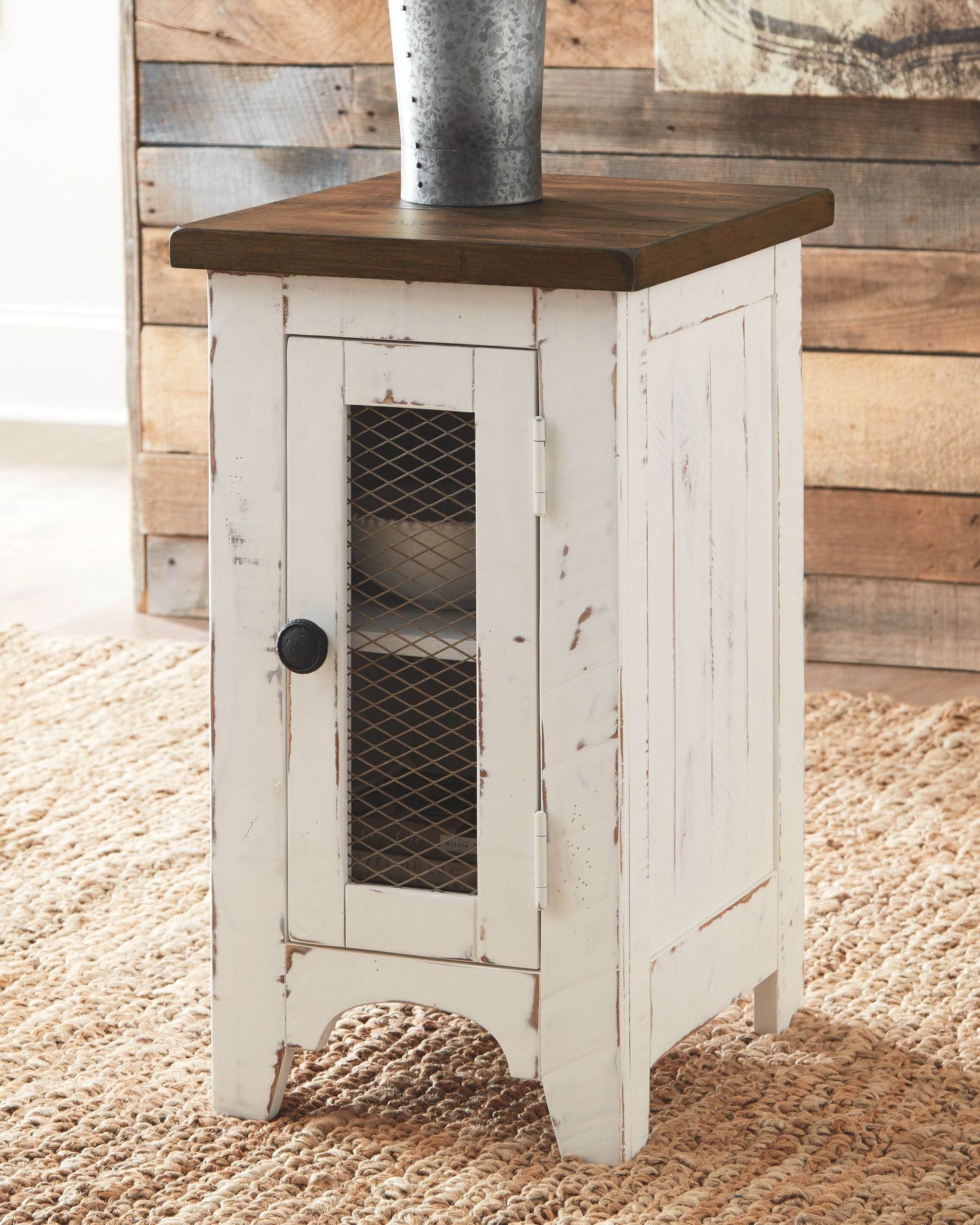 Wystfield - White / Brown - Chair Side End Table - Forward Furniture