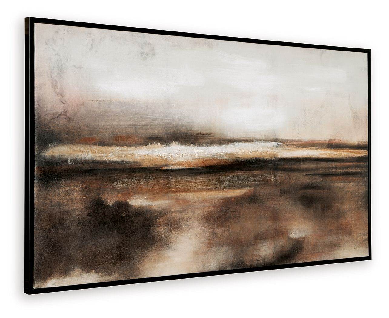 Drewland - Black / Brown / Orange - Wall Art - Forward Furniture