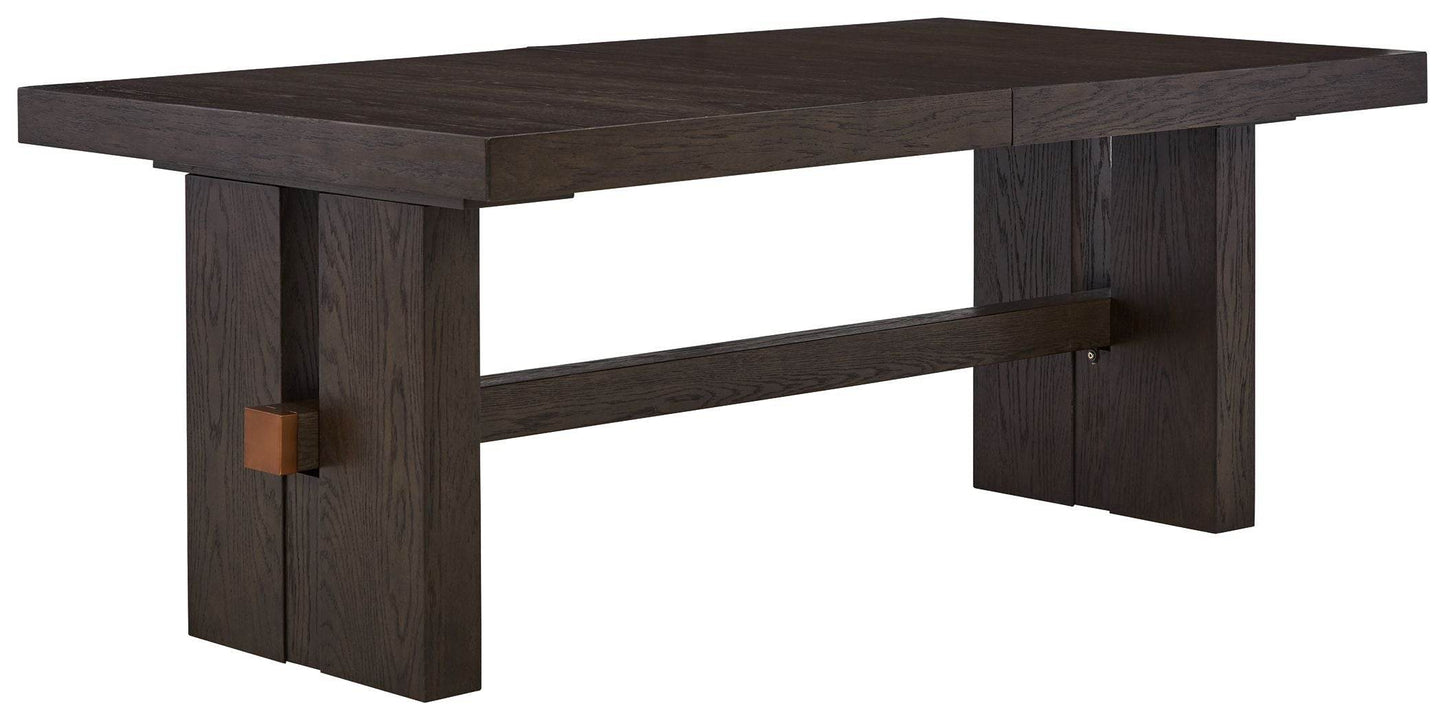 Burkhaus - Dark Brown - Rectangular Dining Room Extension Table - Forward Furniture